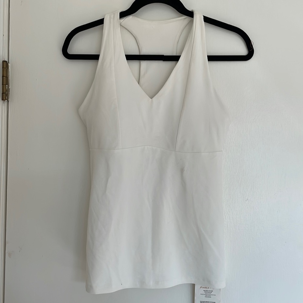 Racer back tank with built in bra M NWT
